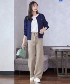 Tiaclasse 裏シャギージャガードニットパンツ