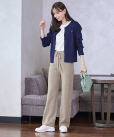 Tiaclasse 裏シャギージャガードニットパンツ