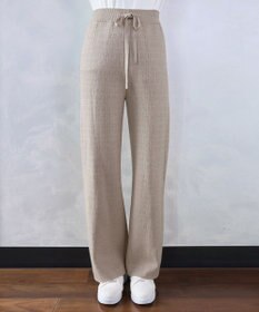 Tiaclasse 裏シャギージャガードニットパンツ