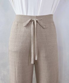 Tiaclasse 裏シャギージャガードニットパンツ