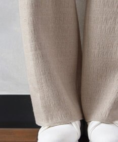 Tiaclasse 裏シャギージャガードニットパンツ