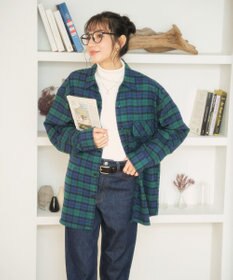 WEGO 【ユニセックス着用ITEM/SMLサイズ展開】チェックネルシャツ