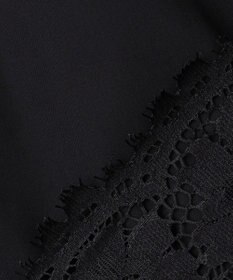 UNFILO L レースヘム ギャザーブラウス