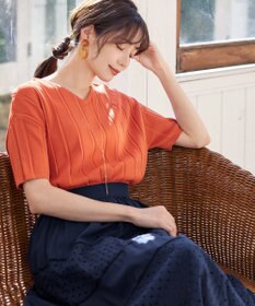 Tiaclasse L 【新色追加・洗える】幅広く活躍が期待できるレース切替スカート