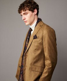 JOSEPH ABBOUD 【ストレッチ/スウェードタッチ/JAPANファブリック】コマ スウェード ジャケット