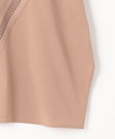 自由区 【洗える・XSサイズあり】レースEDGEフロントレース カットソー