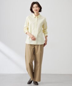 J.PRESS LADIES S 【洗える】20チノストレッチ ワイドパンツ