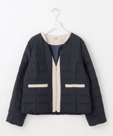 ANY SIS 【2WAY】ノーカラーダウン ジャケット