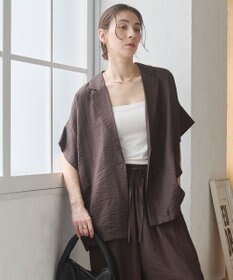 WEGO 【ANGIE VINTAGE】接触冷感半袖ジャケット