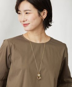 J.PRESS LADIES ダブルドロップ ネックレス