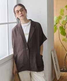 WEGO 【ANGIE VINTAGE】接触冷感半袖ジャケット
