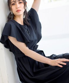 Tiaclasse L 【洗える】ストレスフリーで着用できるカットソーフレアワンピース