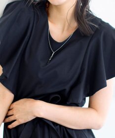 Tiaclasse L 【洗える】ストレスフリーで着用できるカットソーフレアワンピース