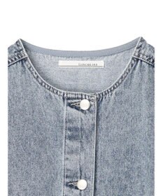 Green Parks ・ＥＬＥＮＣＡＲＥ　ＤＵＥ　ノーカラーデニムベスト