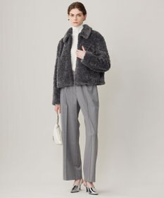 ICB 【洗える】 パウダリーチュール ハイネックトップス