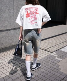 WEGO イラストモチーフグラフィックショートT