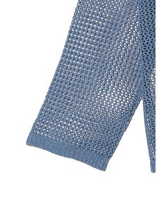 earth music&ecology ラメメッシュプルオーバー