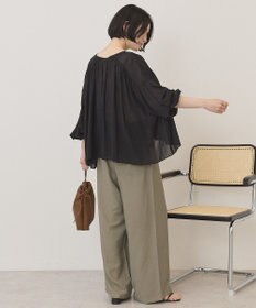 AMERICAN HOLIC スキッパーギャザーブラウス