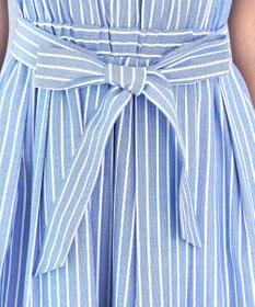 Tiaclasse L 【洗える】フレアスリーブシャツワンピース