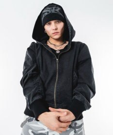 WEGO 【ユニセックス着用ITEM】リップストップフードブルゾン