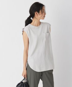 ICB L 【洗える】ガスコットンハイゲージ ノースリーブニット