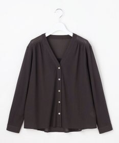 J.PRESS LADIES 【冷房対策に】シアードライトリコット Vネック カーディガン