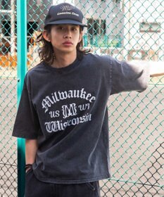 WEGO 【ユニセックス着用ITEM/MLサイズ展開】ブリーチヴィンテージグラフィックT（SS）