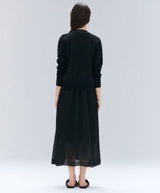 BEIGE， 【洗える】NADIA / レザーラインジップカーディガン