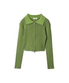 WEGO Wジップコンパクトニットカーデ