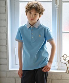 J.PRESS KIDS 【140-170cm】40/2ブル ポロシャツ