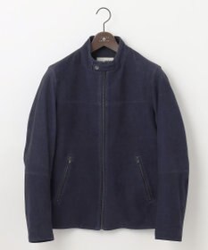 JOSEPH ABBOUD 【キングサイズ・スプリングレザー/スウェード】ゴートスウェード シングル ライダース