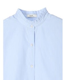 earth music&ecology Ｔ／Ｃ　スタンドフリルブラウス