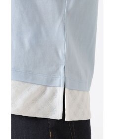 DAKS GIZAコットン レイヤード風天竺プルオーバー