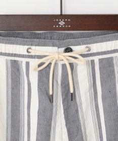 JOSEPH ABBOUD MOUNTAIN 【SPACE／UNISEX】JOE COTTONワイドストライプ ハーフパンツ