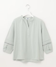 J.PRESS LADIES S 【洗える】プレーティングジャージー スキッパー カットソー