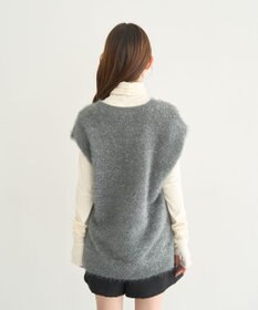 earth music&ecology 【予約】キャットライクヤーンニットベスト