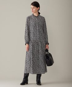 自由区 L 【洗える】フラワーペタルプリント ワンピース