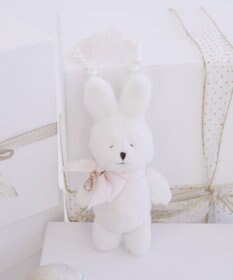 Maison de FLEUR ビジューリボンラビットチャーム