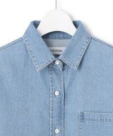 23区 【Oggi4月号掲載/洗える】23区DENIM ライトダンガリー クロップドシャツ