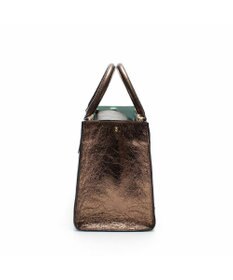 A.D.M.J. 【牛革】クラックメタル/イタリアンレザーWジップトートM