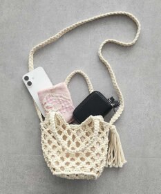 CRAFT STANDARD BOUTIQUE 別注/maison vert マクラメ手編みショルダーバッグ