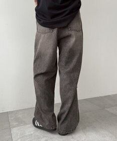 WEGO クロスモチーフオーバーダイバギーパンツ