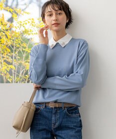 23区 【先行予約/WEB&一部店舗限定】ビジューデザイン 2WAY ニット