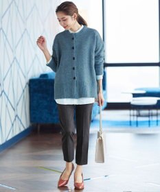 Tiaclasse 【GOLD LABEL・日本製・洗える】 カシミアタッチテーパードパンツ