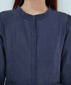 Tiaclasse 【新色追加・洗える】ピーチスキンバンドカラーワンピース