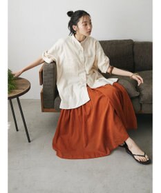 CRAFT STANDARD BOUTIQUE 【キナリノ別注】リネンレーヨンWポケットシャツ