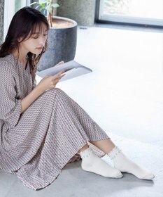 Tiaclasse リブ編みパールソックス