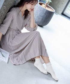 Tiaclasse リブ編みパールソックス