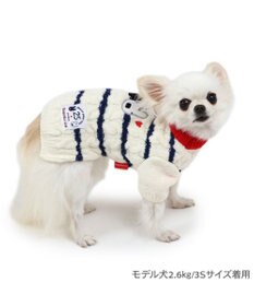PET PARADISE リサとガスパール ボーダーニット 小型犬