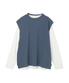 CRAFT STANDARD BOUTIQUE 梨地カットベスト＋Ｌ／Ｓ　ＴＥＥーＳＥＴ